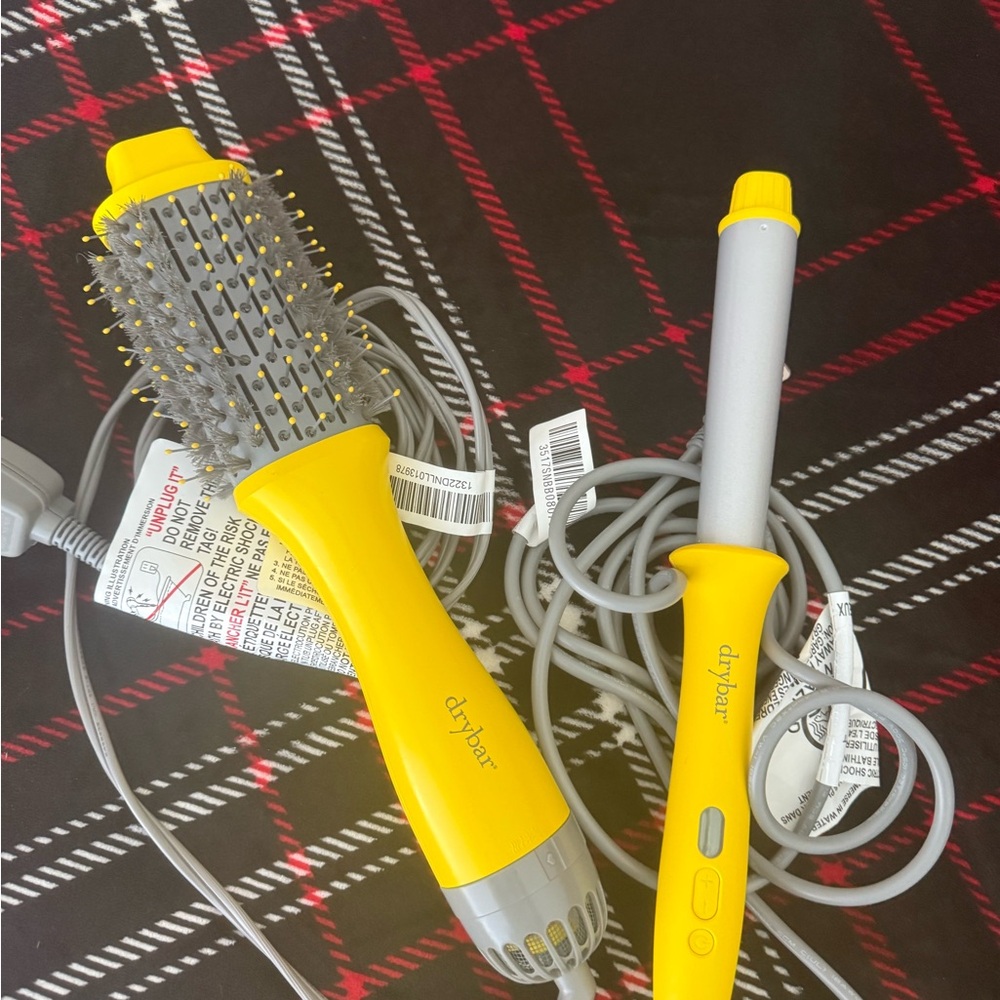 Drybar Yellow Heated Styling Brush
